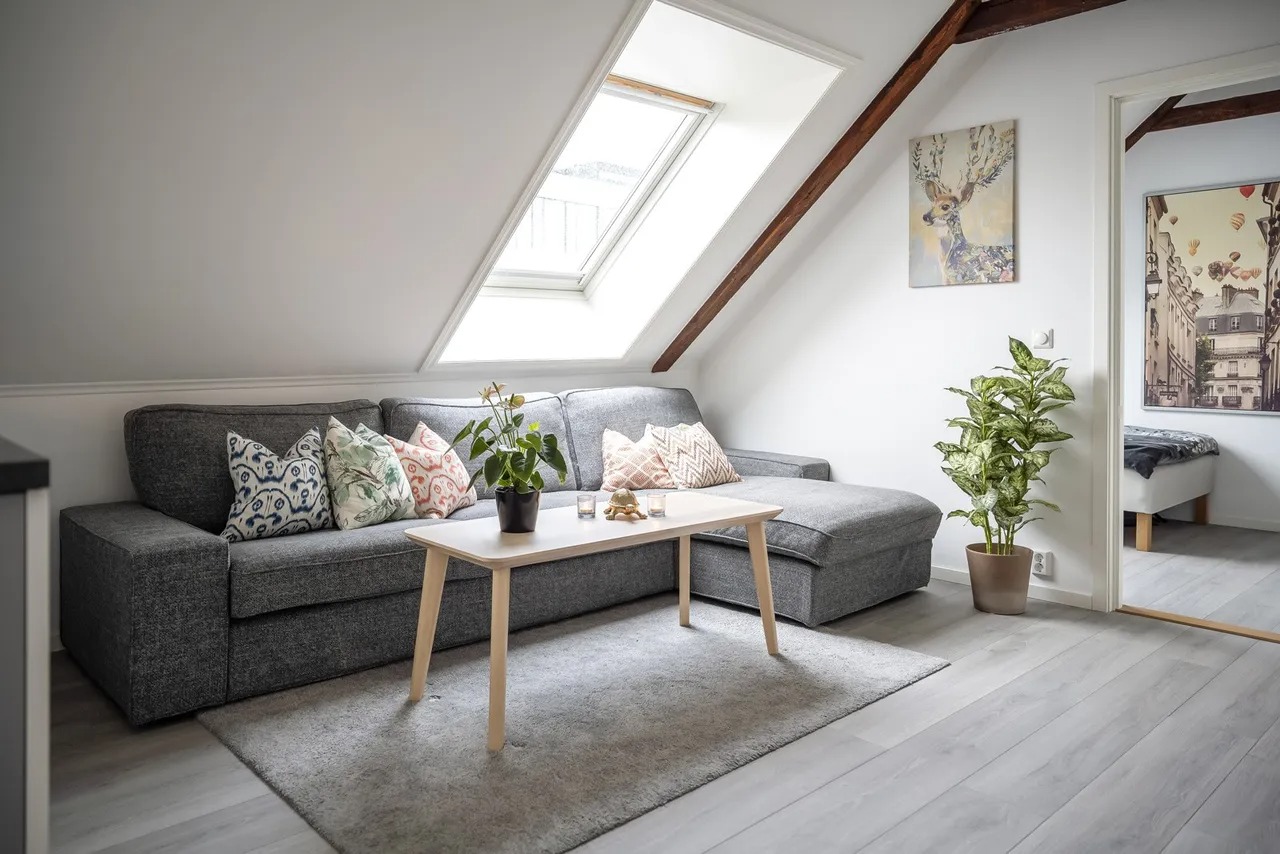 Åpen løsning kjøkken og stue